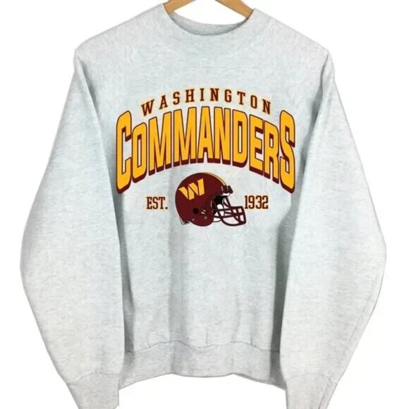 1932 Vintage Washington Commanders Football Sweatshirt, 90s Retro NFL Shirt Tee - Picture 1 of 2